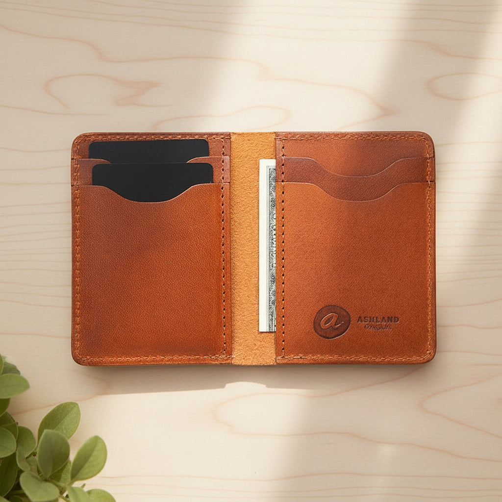 Vertical Bugs Moran Leather Wallet
