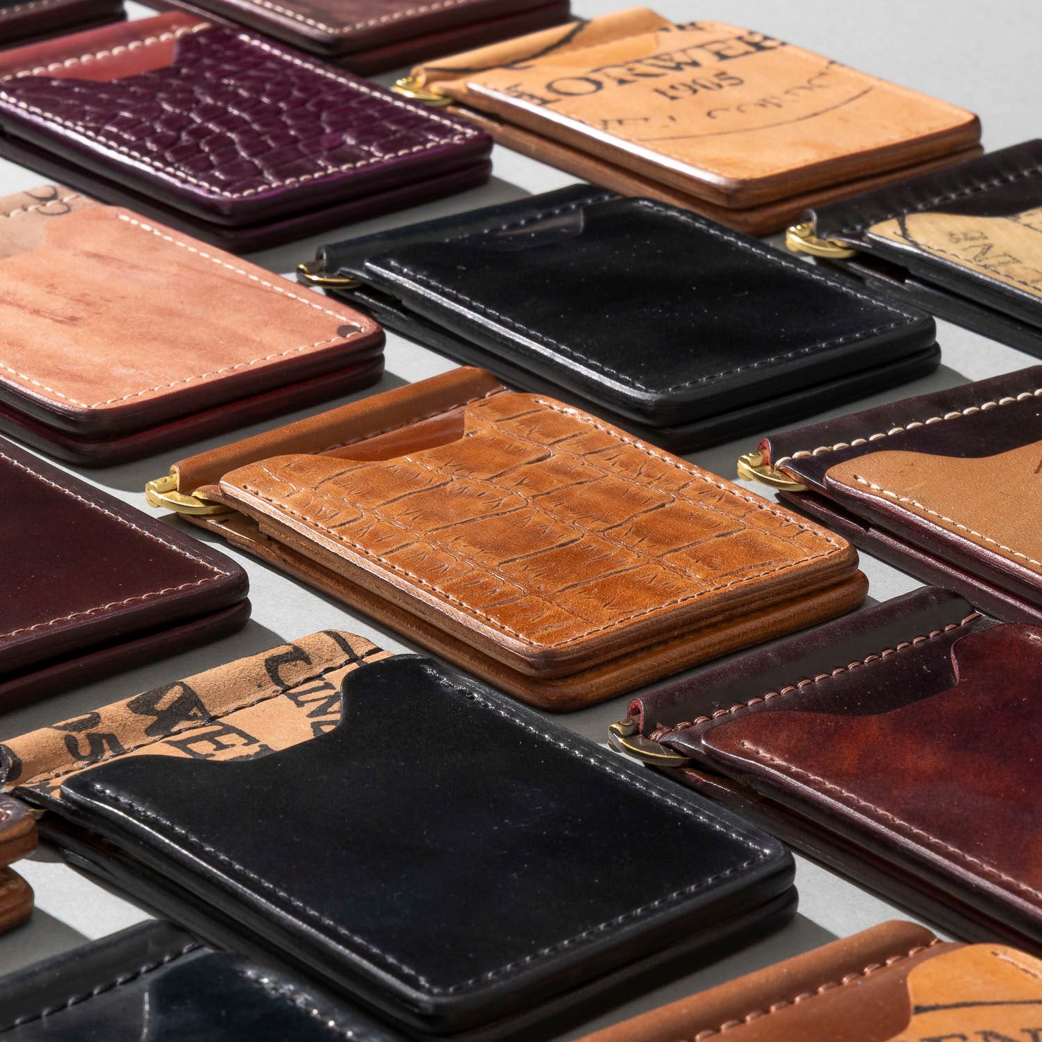 Shell Cordovan Mystery Capone Money Clip