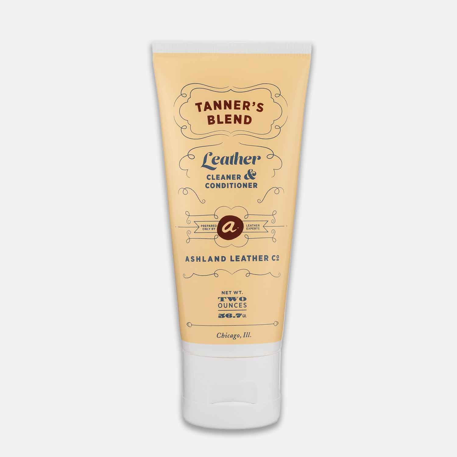 Tanner's Blend Leahter cleaner & conditioner, white background