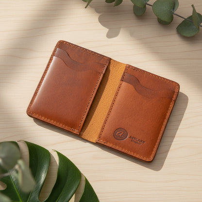 Vertical Bugs Moran Leather Wallet