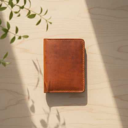 Vertical Bugs Moran Leather Wallet
