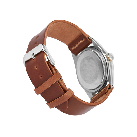 Horween Shell Cordovan Leather Watch Strap - Natural (20mm)