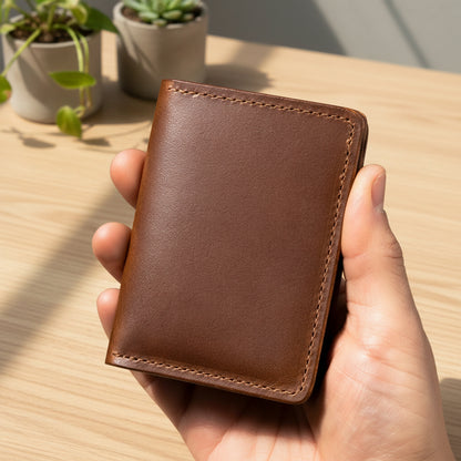 Vertical Bugs Moran Leather Wallet