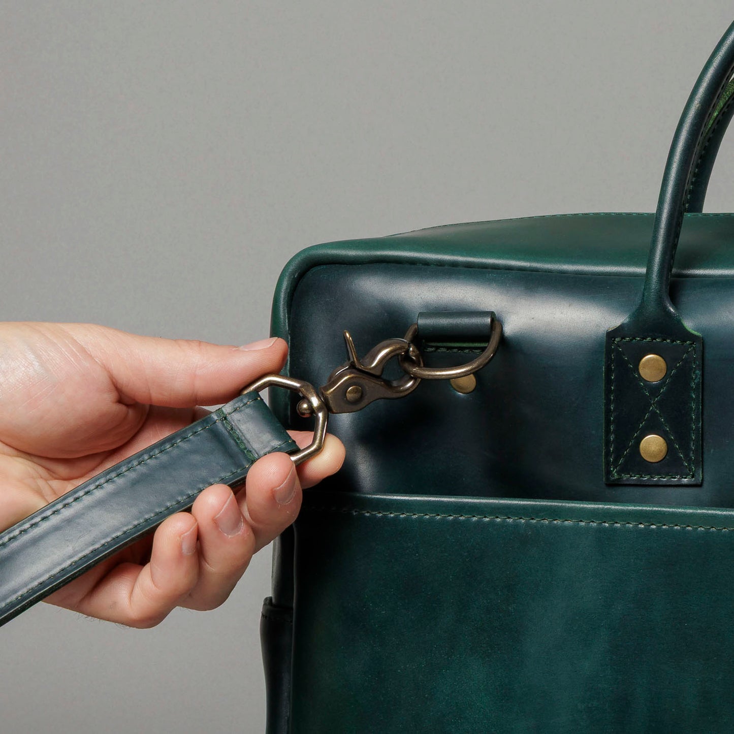 One-Off LaSalle Leather Briefcase