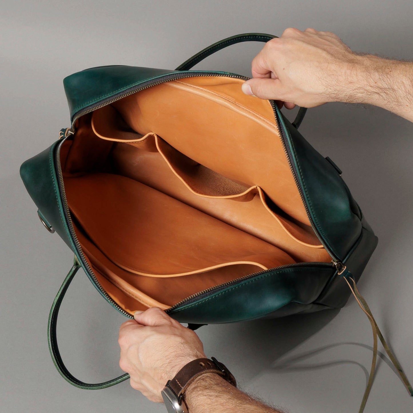 One-Off LaSalle Leather Briefcase