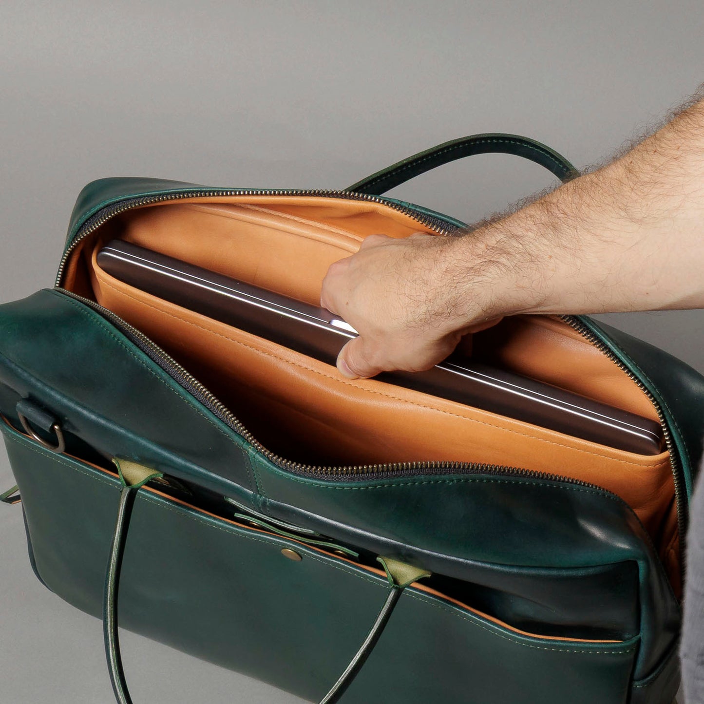 One-Off LaSalle Leather Briefcase