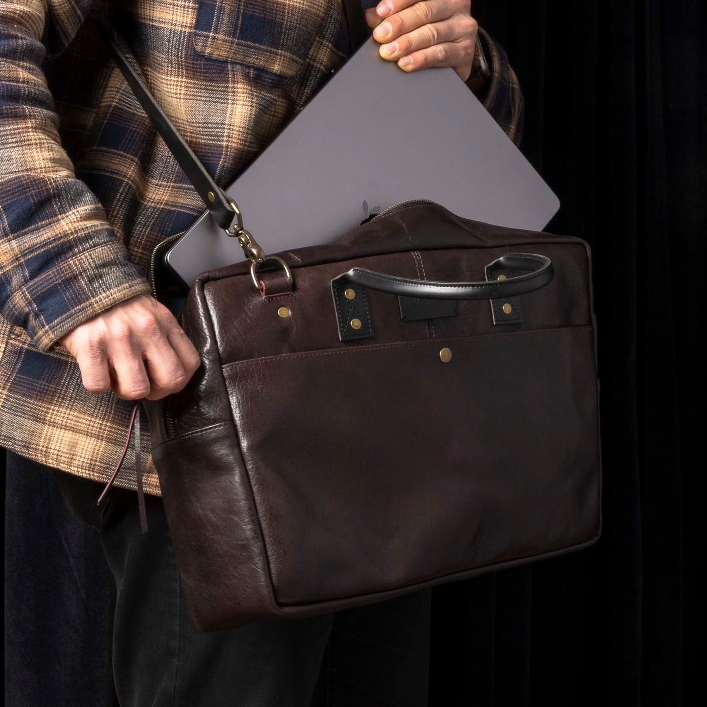 One-Off LaSalle Leather Briefcase