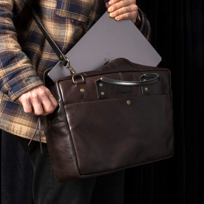 One-Off LaSalle Leather Briefcase