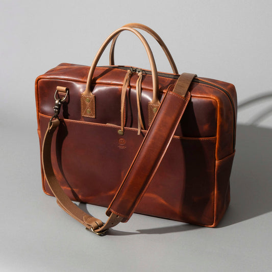 One-Off LaSalle Leather Briefcase