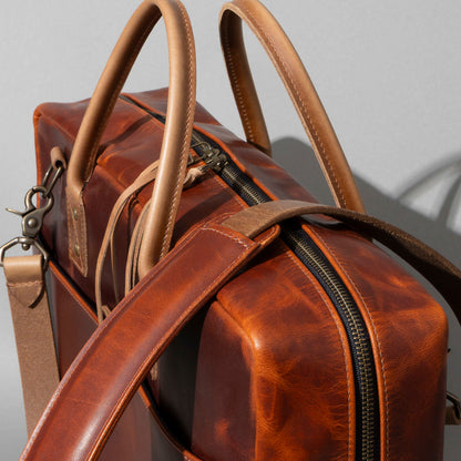 One-Off LaSalle Leather Briefcase