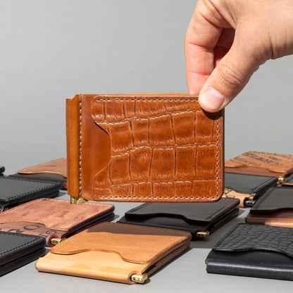 Shell Cordovan Mystery Capone Money Clip