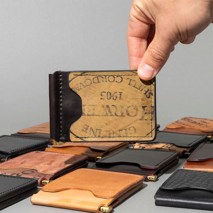 Shell Cordovan Mystery Capone Money Clip