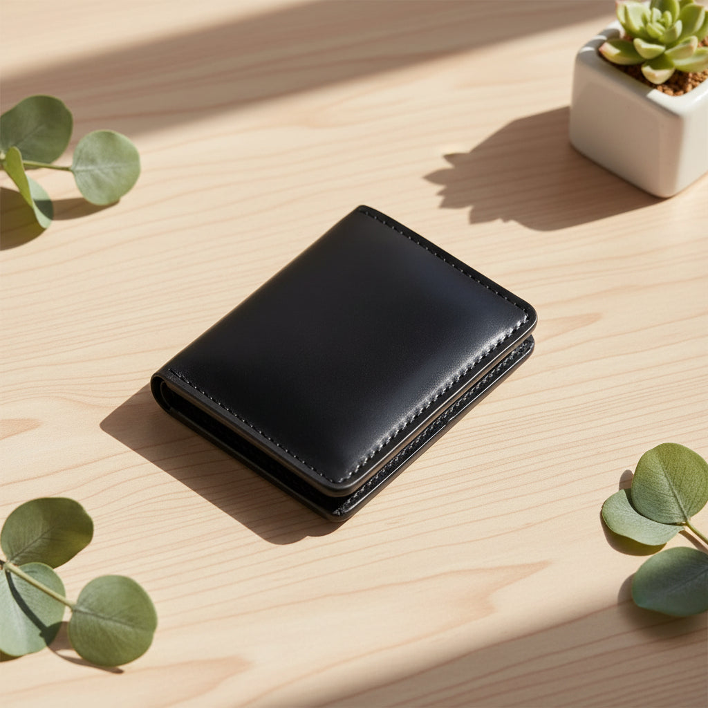 Vertical Bugs Moran Leather Wallet