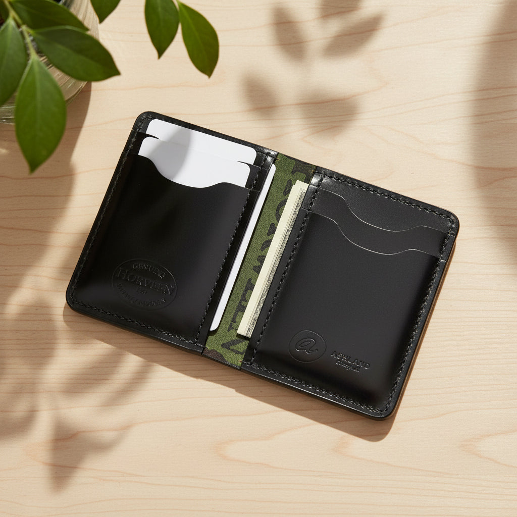 Vertical Bugs Moran Leather Wallet
