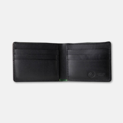 Interior detail of Johnny the Fox shell cordovan in black