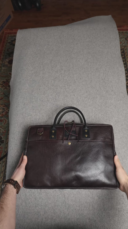 One-Off LaSalle Leather Briefcase