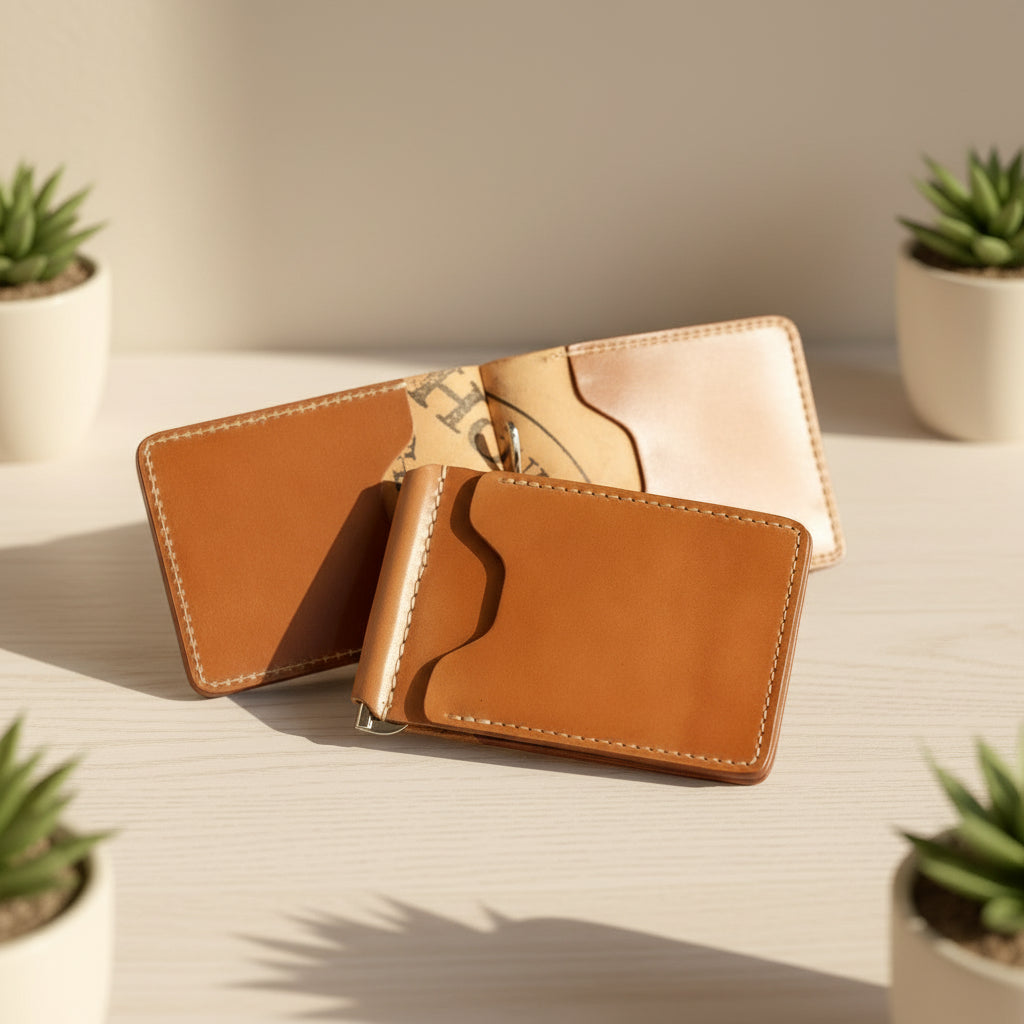 Leather Money Clip