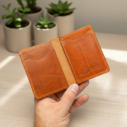 Vertical Bugs Moran Leather Wallet
