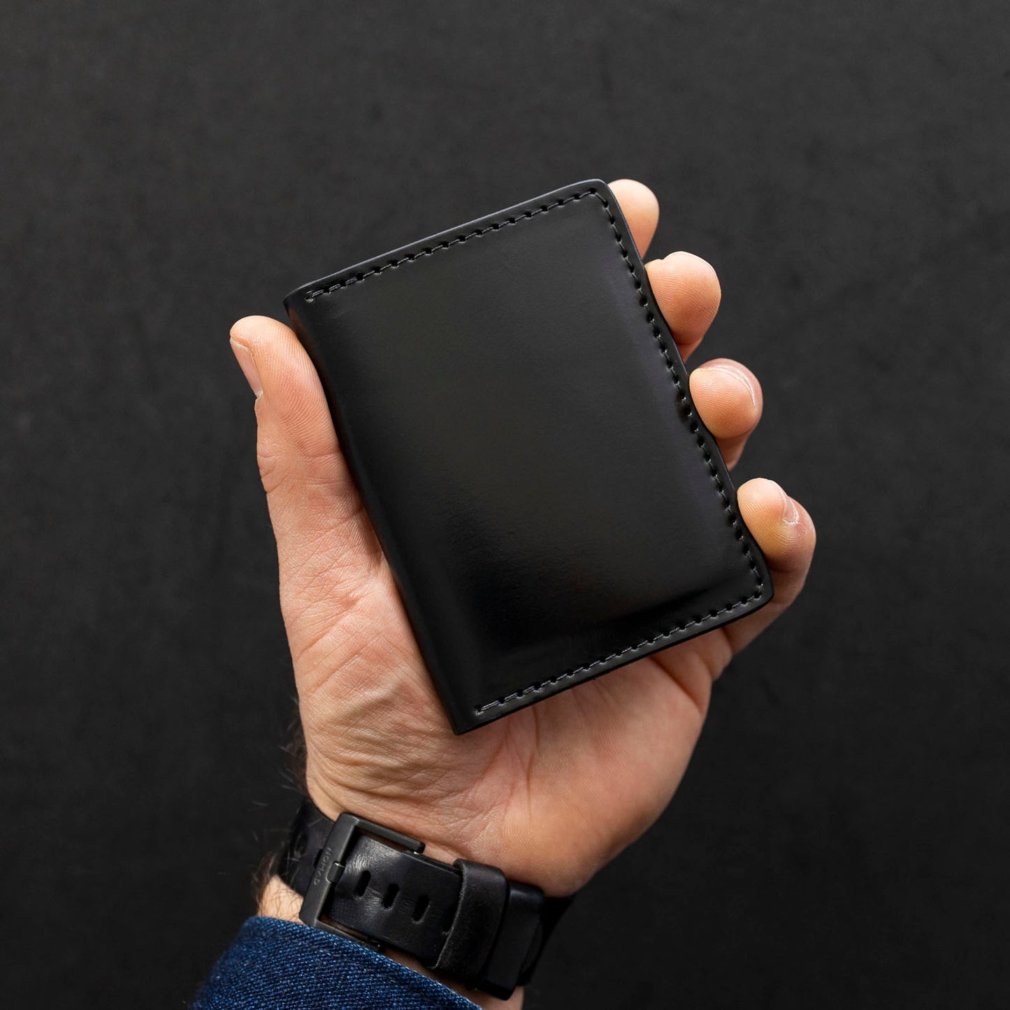 Vertical Bugs Moran Leather Wallet